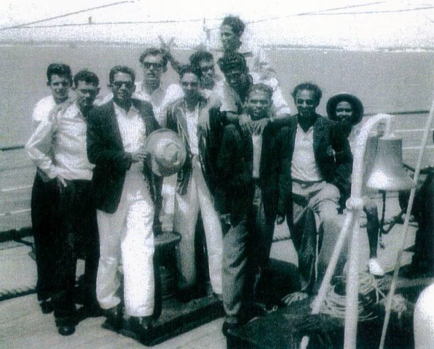 On board a ship to Madras